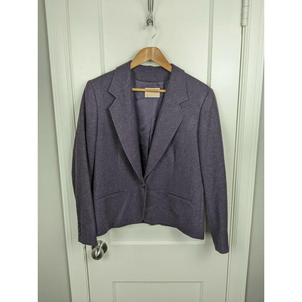 Pendleton Vintage Purple Virgin Wool Blazer